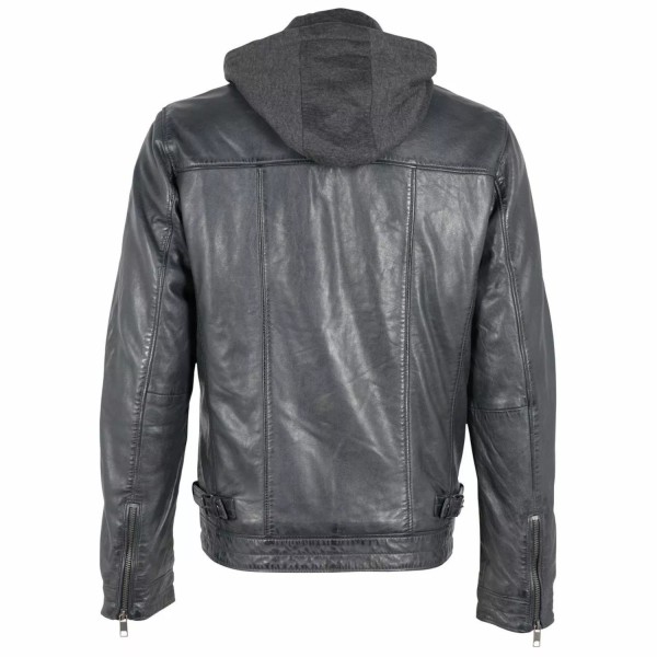 Geaca de Piele Barbati Deercraft Bleumarin DMBartho LAOV – Black Friday — fotografia 2