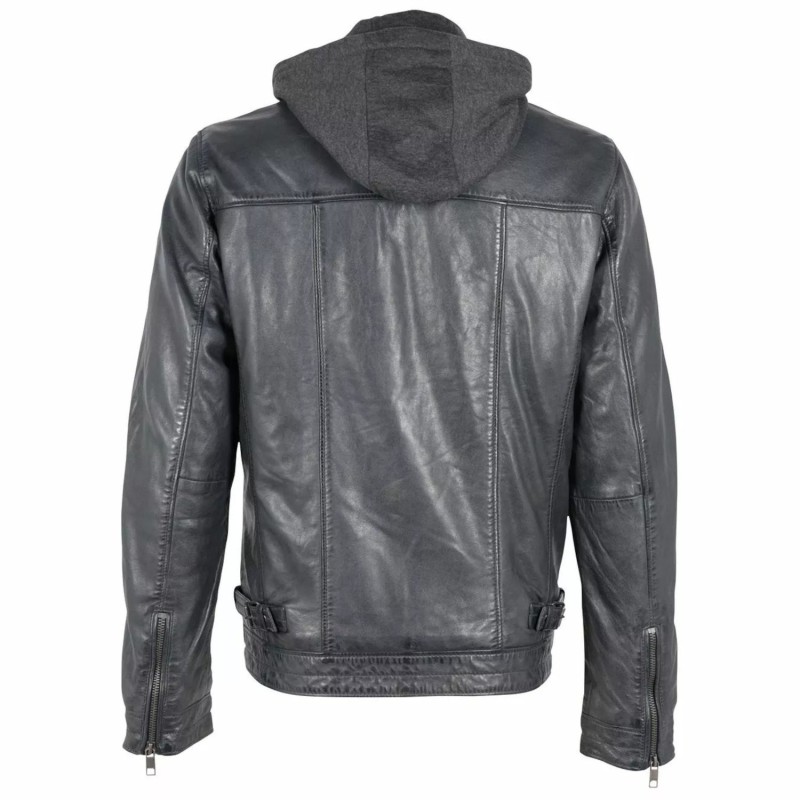 Geaca de Piele Barbati Deercraft Bleumarin DMBartho – IMBRACAMINTE Geaca de Piele Barbati Deercraft Bleumarin DMBartho – IMBRACAMINTE