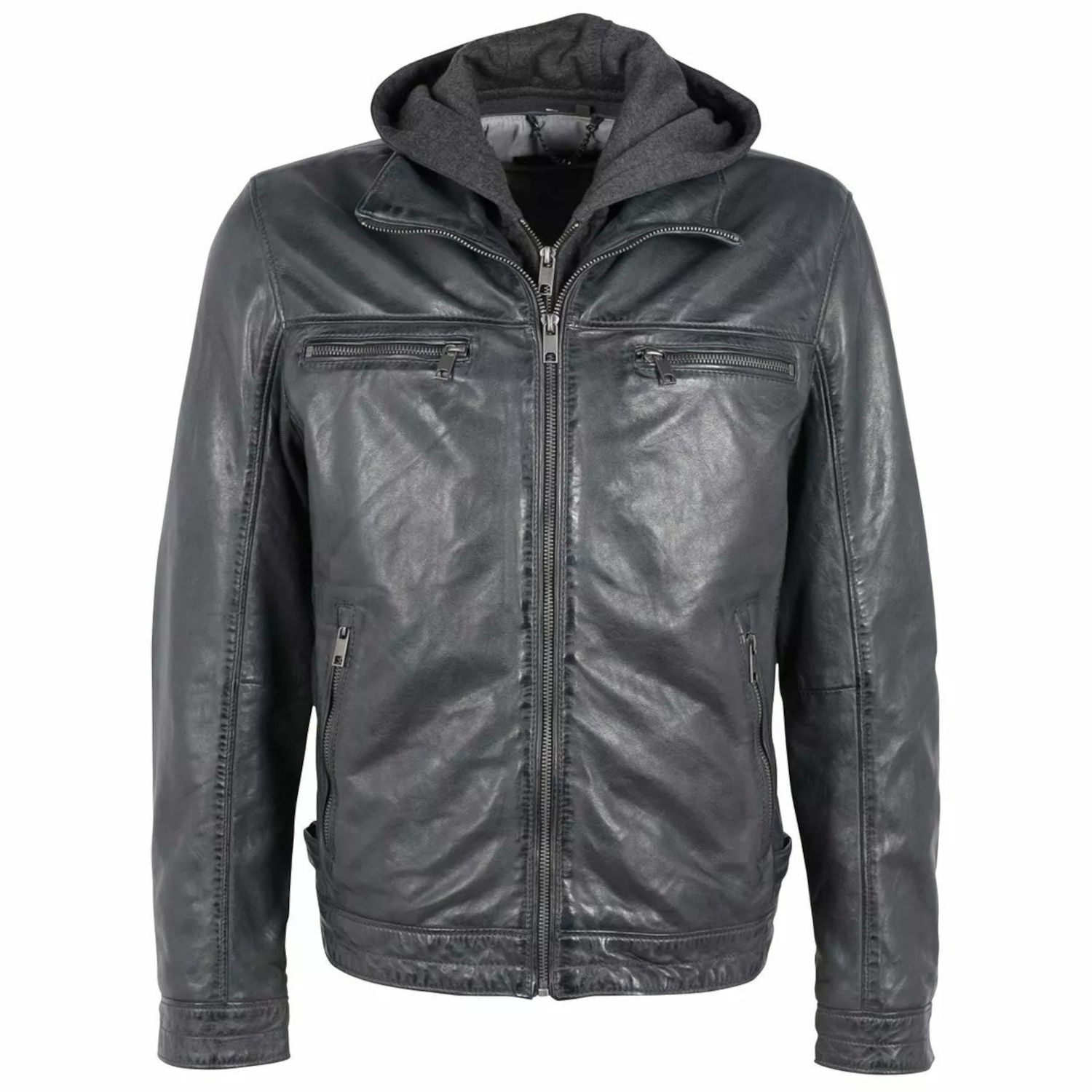 Geaca de Piele Barbati Deercraft Bleumarin DMBartho – IMBRACAMINTE