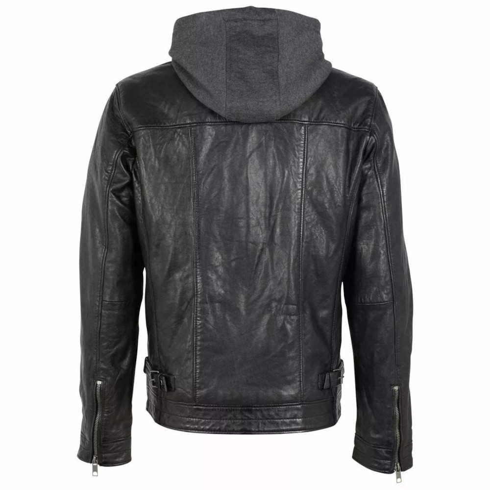 Geaca de Piele Barbati Deercraft Neagra DMBartho LAOV Geaca de Piele Barbati Deercraft Neagra DMBartho LAOV - readytowear.ro