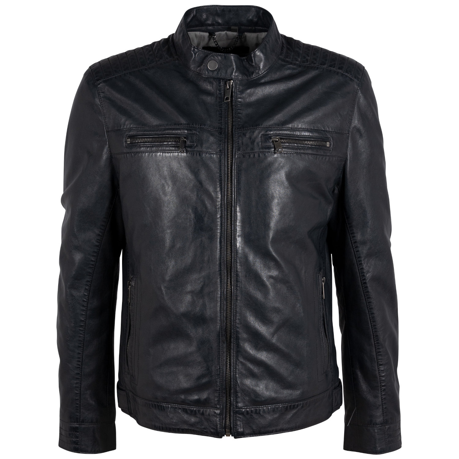 Geaca de Piele Barbati Deercraft Bleumarin Inchis DMCetos – Black Friday