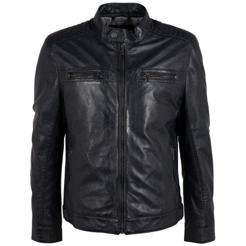 Geaca de Piele Barbati Deercraft Bleumarin Inchis DMCetos