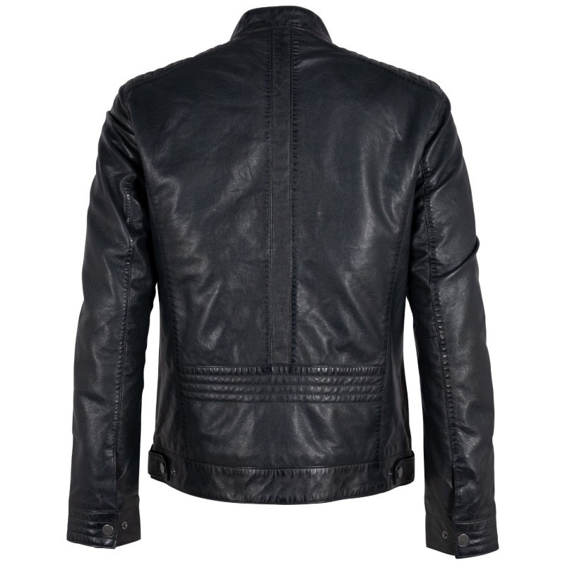 Geaca de Piele Barbati Deercraft Bleumarin Inchis DMCetos – Black Friday