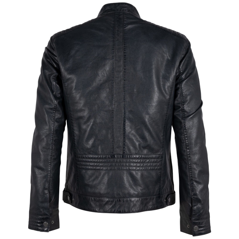 Geaca de Piele Barbati Deercraft Bleumarin Inchis DMCetos