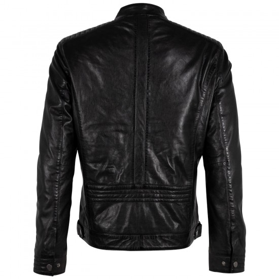 Geaca de Piele Barbati Deercraft Neagra DMCetos Geaca de Piele Barbati Deercraft Neagra DMCetos