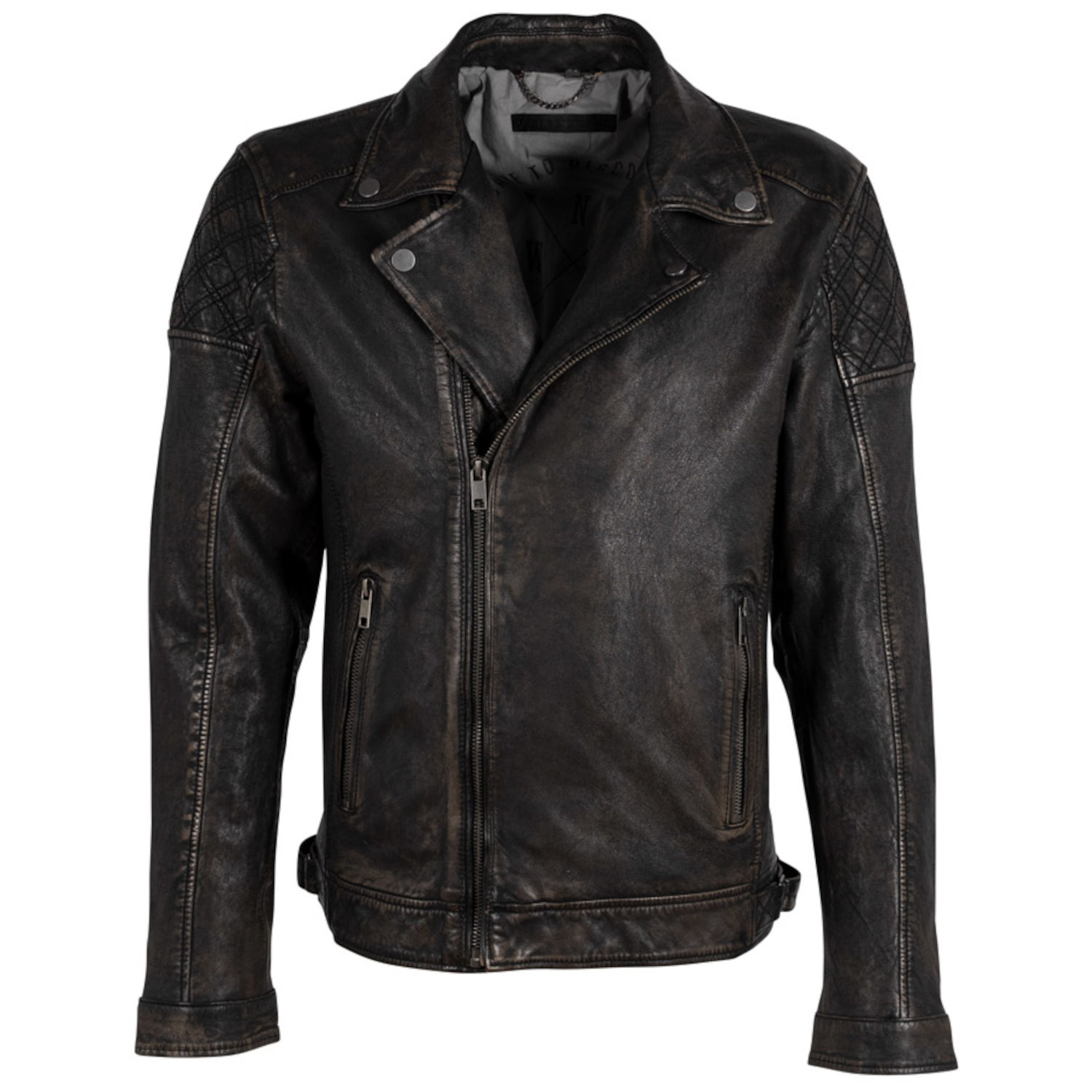 Geaca de Piele Barbati Deercraft Negru/Bej DMDanlo – IMBRACAMINTE Geaca de Piele Barbati Deercraft Negru/Bej DMDanlo – IMBRACAMINTE