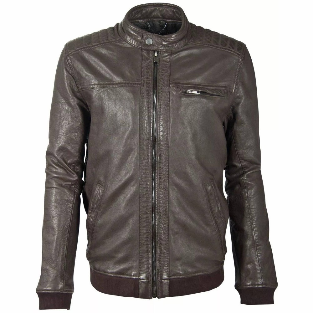 Geaca de Piele Barbati Deercraft Maro Inchis DMDelius LABUV Geaca de Piele Barbati Deercraft Maro Inchis DMDelius LABUV - readytowear.ro