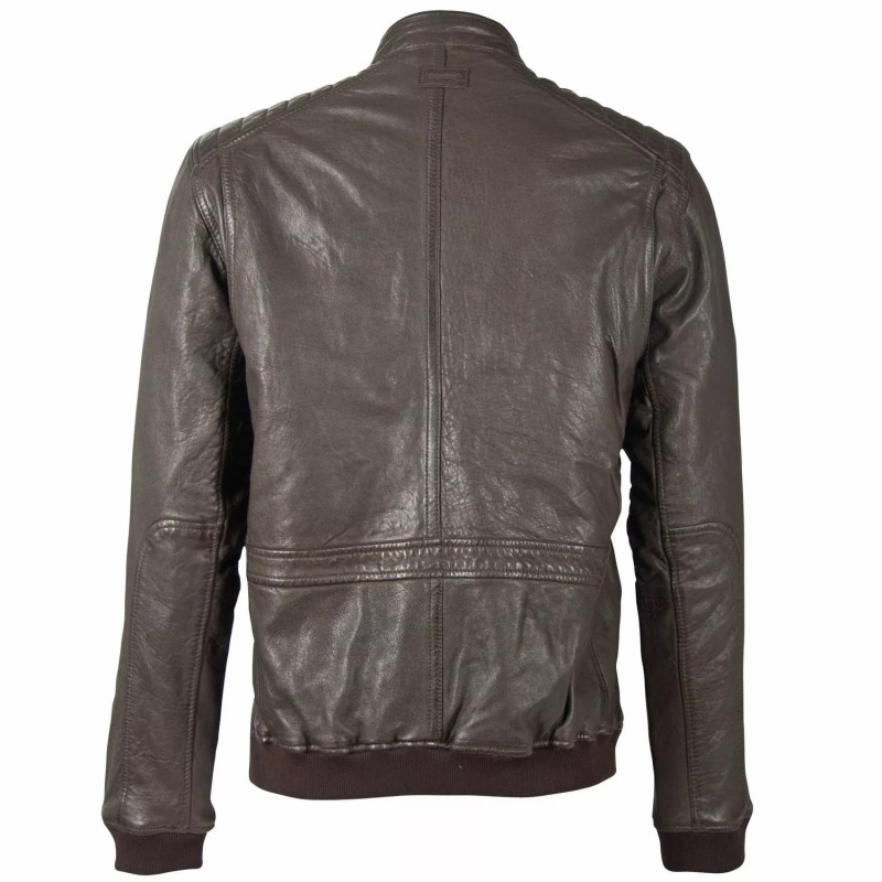 Geaca de Piele Barbati Deercraft Maro Inchis DMDelius LABUV – IMBRACAMINTE