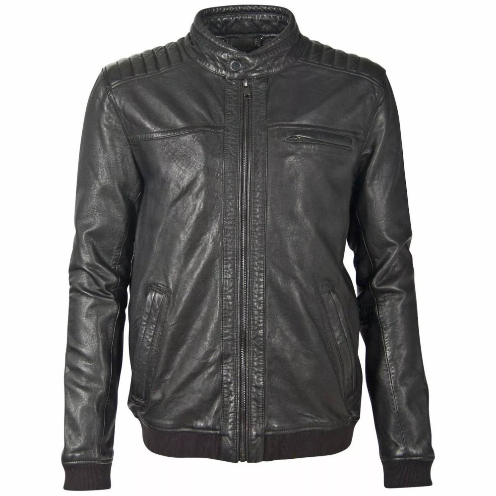 Geaca de Piele Barbati Deercraft Neagra DMDelius LABUV Geaca de Piele Barbati Deercraft Neagra DMDelius LABUV - readytowear