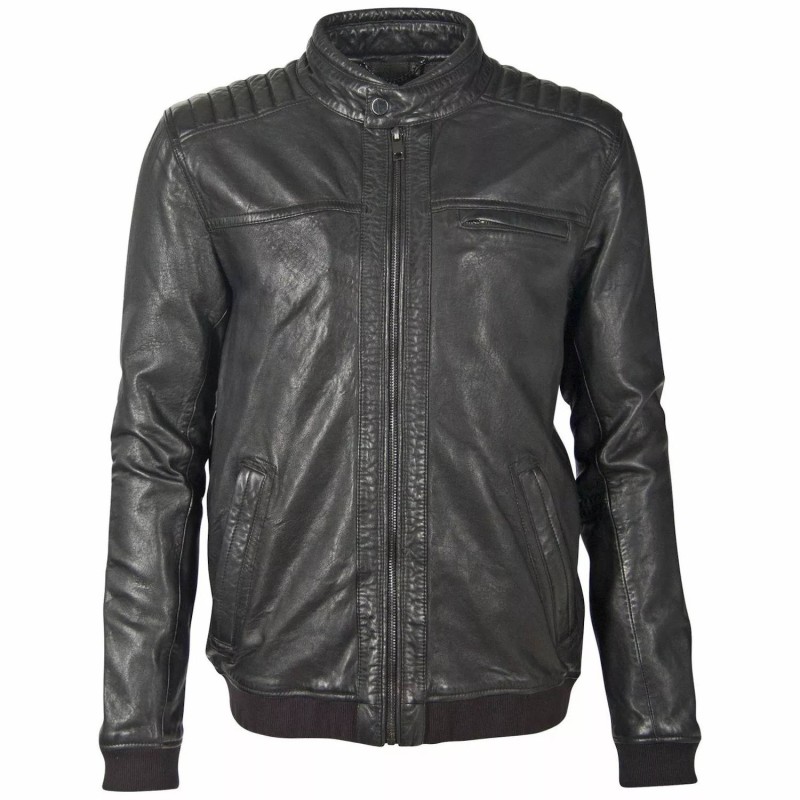 Geaca de Piele Barbati Deercraft Neagra DMDelius NSLVV – IMBRACAMINTE