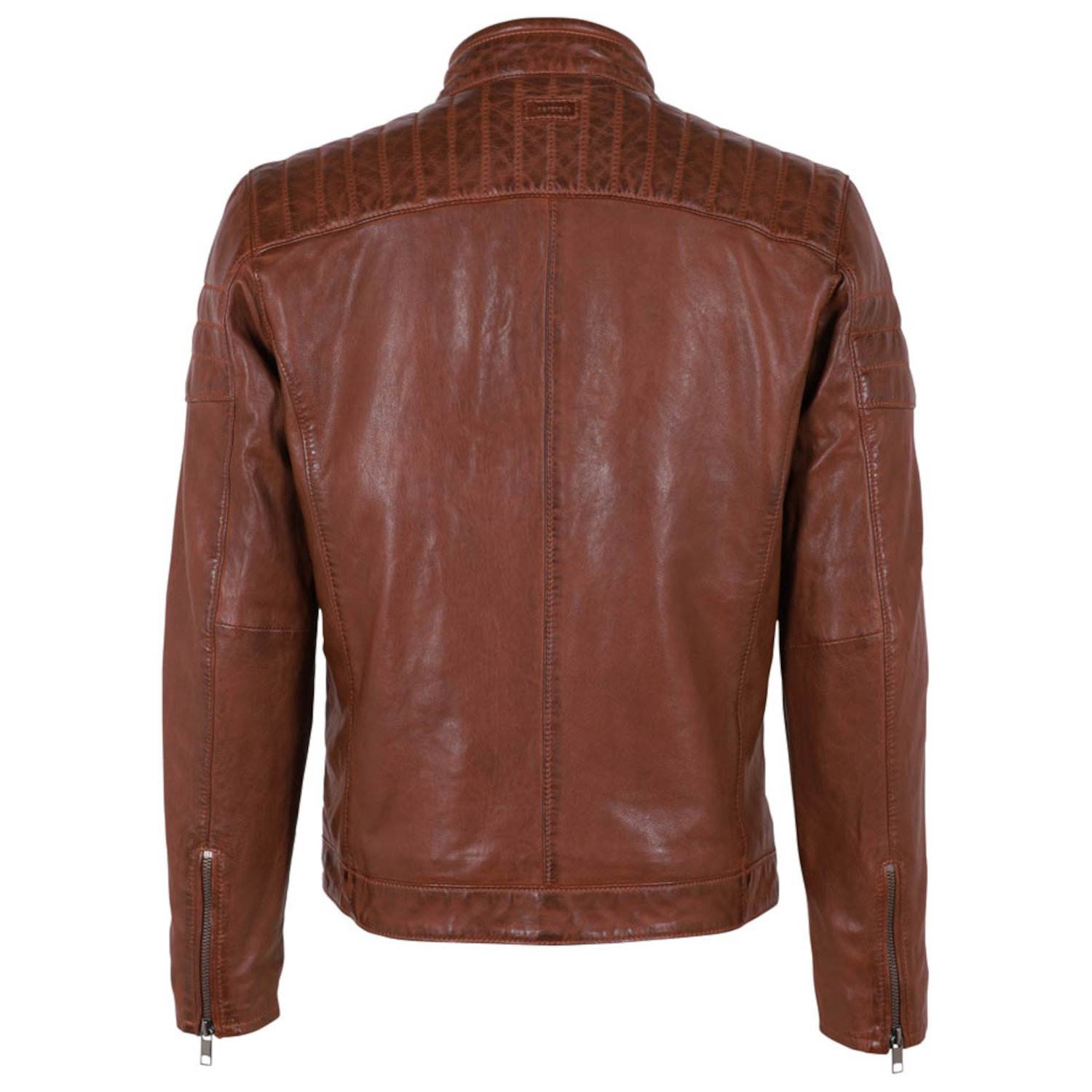 Geaca de Piele Barbati Deercraft Coniac Inchis DMEldrick – IMBRACAMINTE