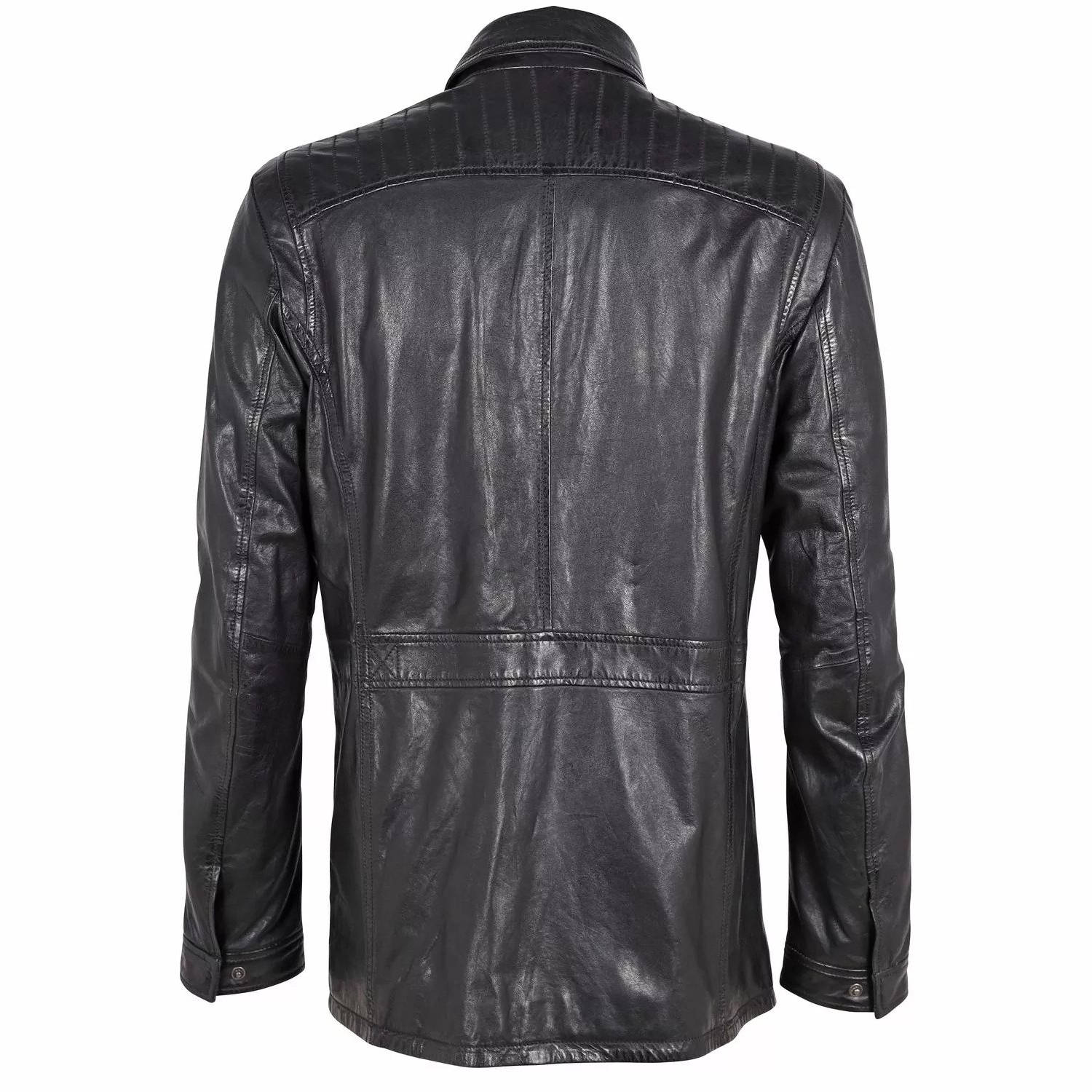 Geaca de Piele Barbati Deercraft Neagra DMHolden LAFLOV – IMBRACAMINTE