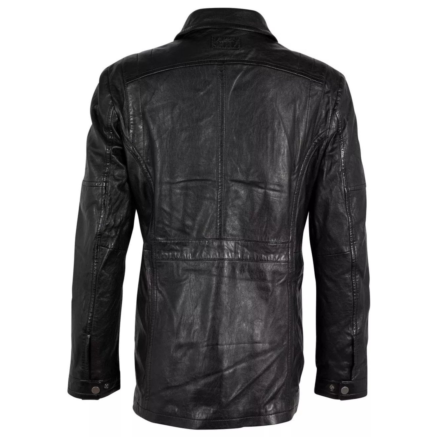 Geaca Lunga de Piele Barbati Deercraft Neagra DMHumfrey – Black Friday