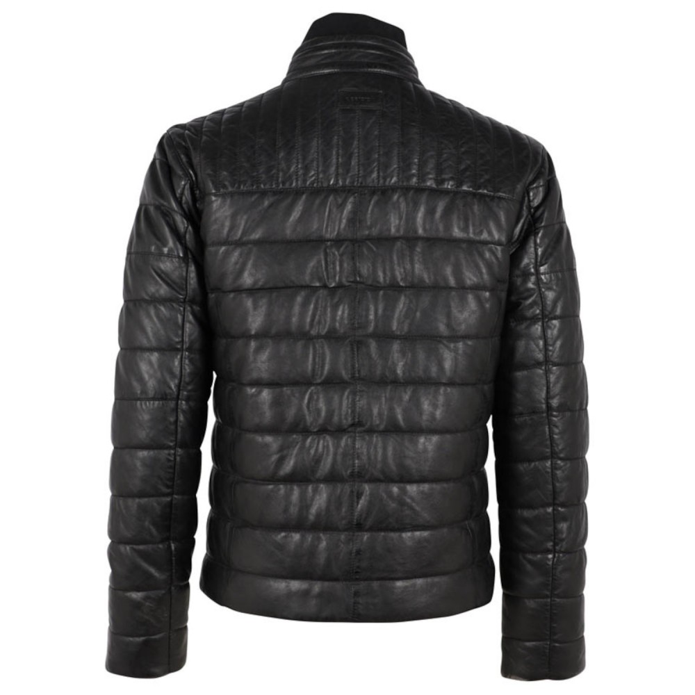 Geaca de Iarna din Piele Barbati Deercraft Neagra DMHuxly Geaca de Iarna din Piele Barbati Deercraft Neagra DMHuxly - readytowear.ro