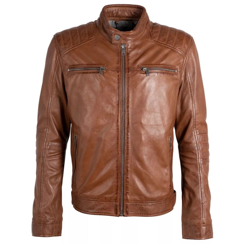 Geaca de Piele Barbati Deercraft Coniac DMIsmael Geaca de Piele Barbati Deercraft Coniac DMIsmael - readytowear