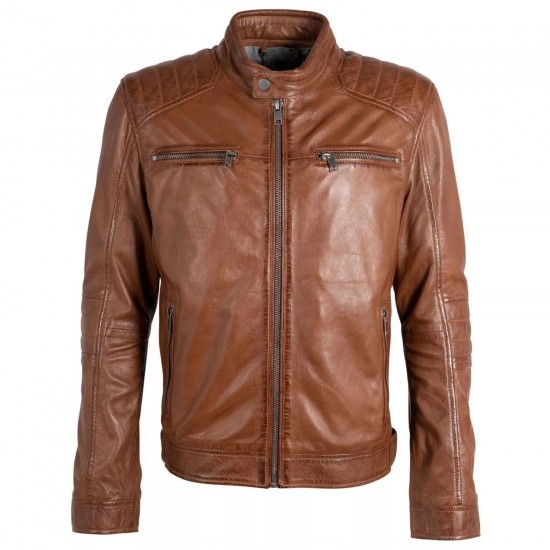 Geaca de Piele Barbati Deercraft Coniac DMIsmael Geaca de Piele Barbati Deercraft Coniac DMIsmael