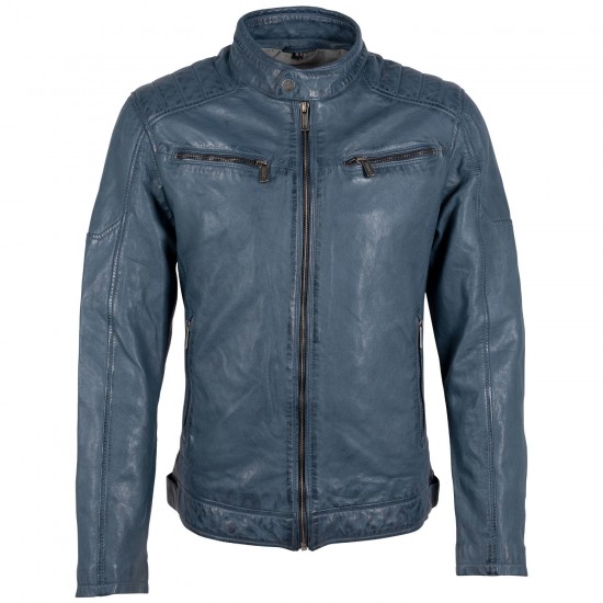 Geaca de Piele Barbati Deercraft Albastra DMJaimi Geaca de Piele Barbati Deercraft Albastra DMJaimi
