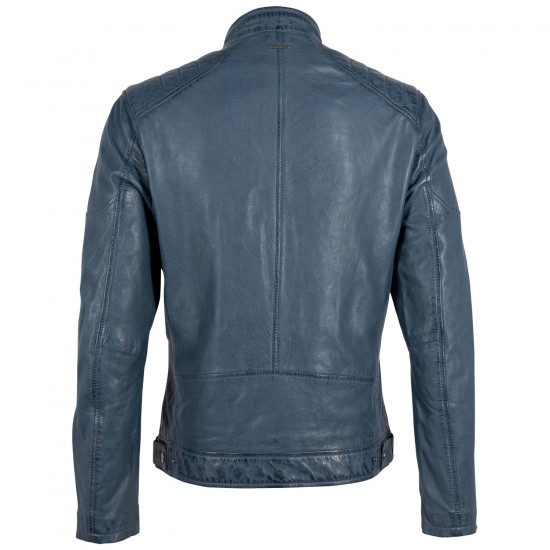 Geaca de Piele Barbati Deercraft Albastra DMJaimi Geaca de Piele Barbati Deercraft Albastra DMJaimi