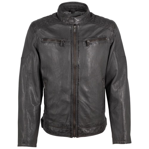 Geaca de Piele Barbati Deercraft Antracit Inchis DMJaimi