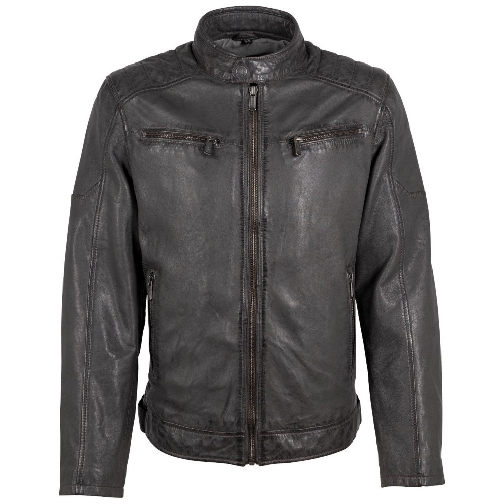 Geaca de Piele Barbati Deercraft Antracit Inchis DMJaimi