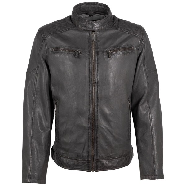 Geaca de Piele Barbati Deercraft Antracit Inchis DMJaimi