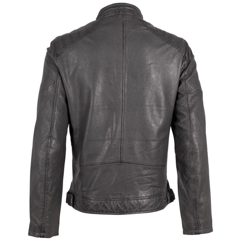 Geaca de Piele Barbati Deercraft Antracit Inchis DMJaimi – Black Friday