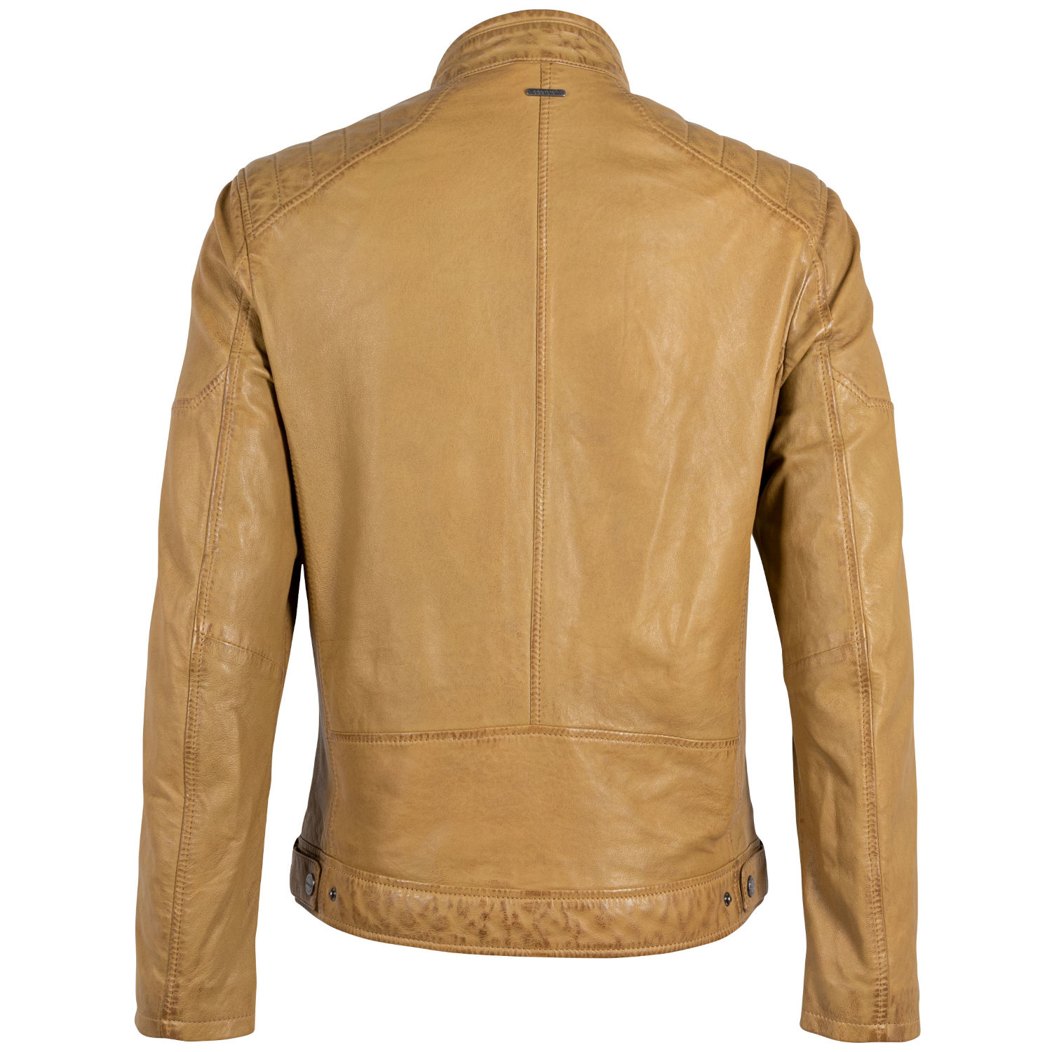 Geaca de Piele Barbati Deercraft Galben Ghimbir DMJaimi – Black Friday