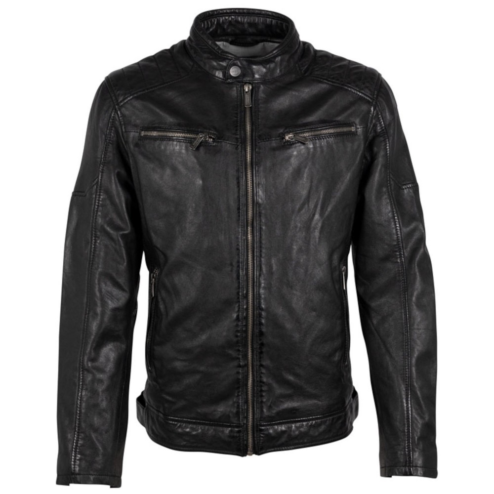 Geaca de Piele Barbati Deercraft Neagra DMJaimi Geaca de Piele Barbati Deercraft Neagra DMJaimi - readytowear.ro