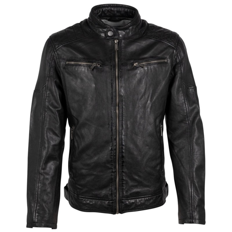 Geaca de Piele Barbati Deercraft Neagra DMJaimi – Geci de Piele Geaca de Piele Barbati Deercraft Neagra DMJaimi – Geci de Piele