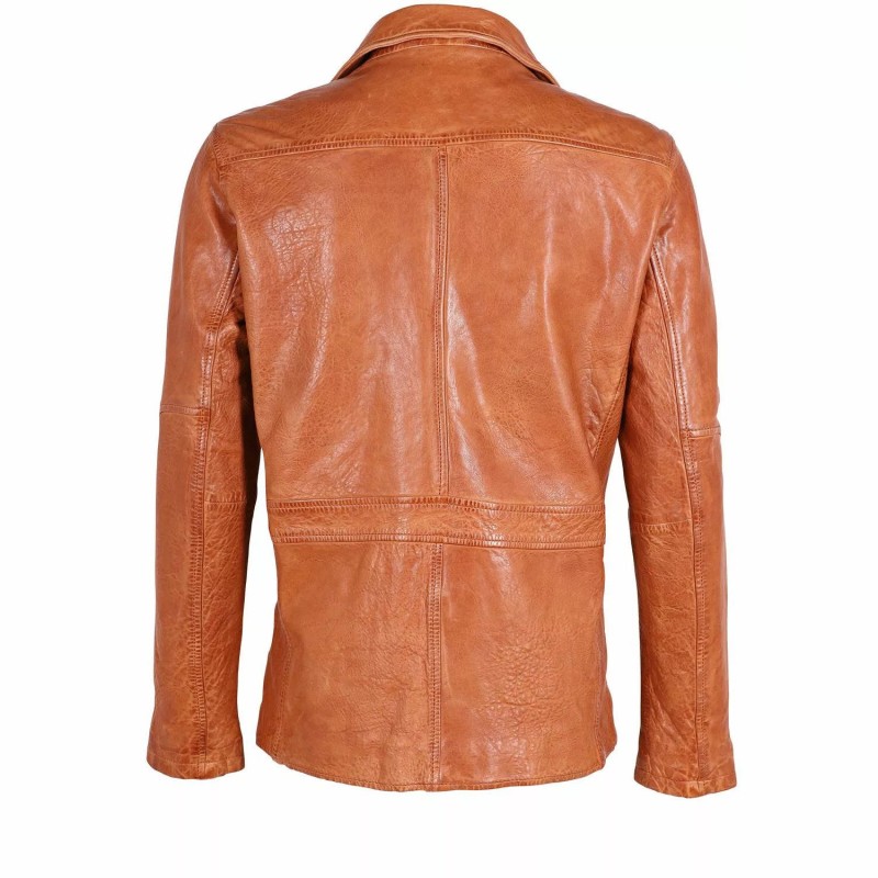 Geaca de Piele Barbati Deercraft Coniac DMJolon LDAV – IMBRACAMINTE