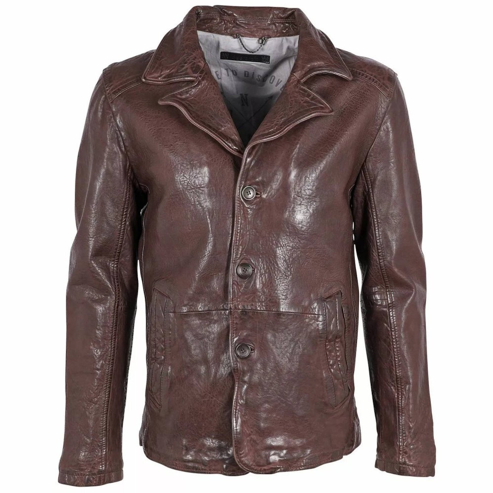Geaca de Piele Barbati Deercraft Maro Inchis DMJolon LDAV Geaca de Piele Barbati Deercraft Maro Inchis DMJolon LDAV - readytowear.ro