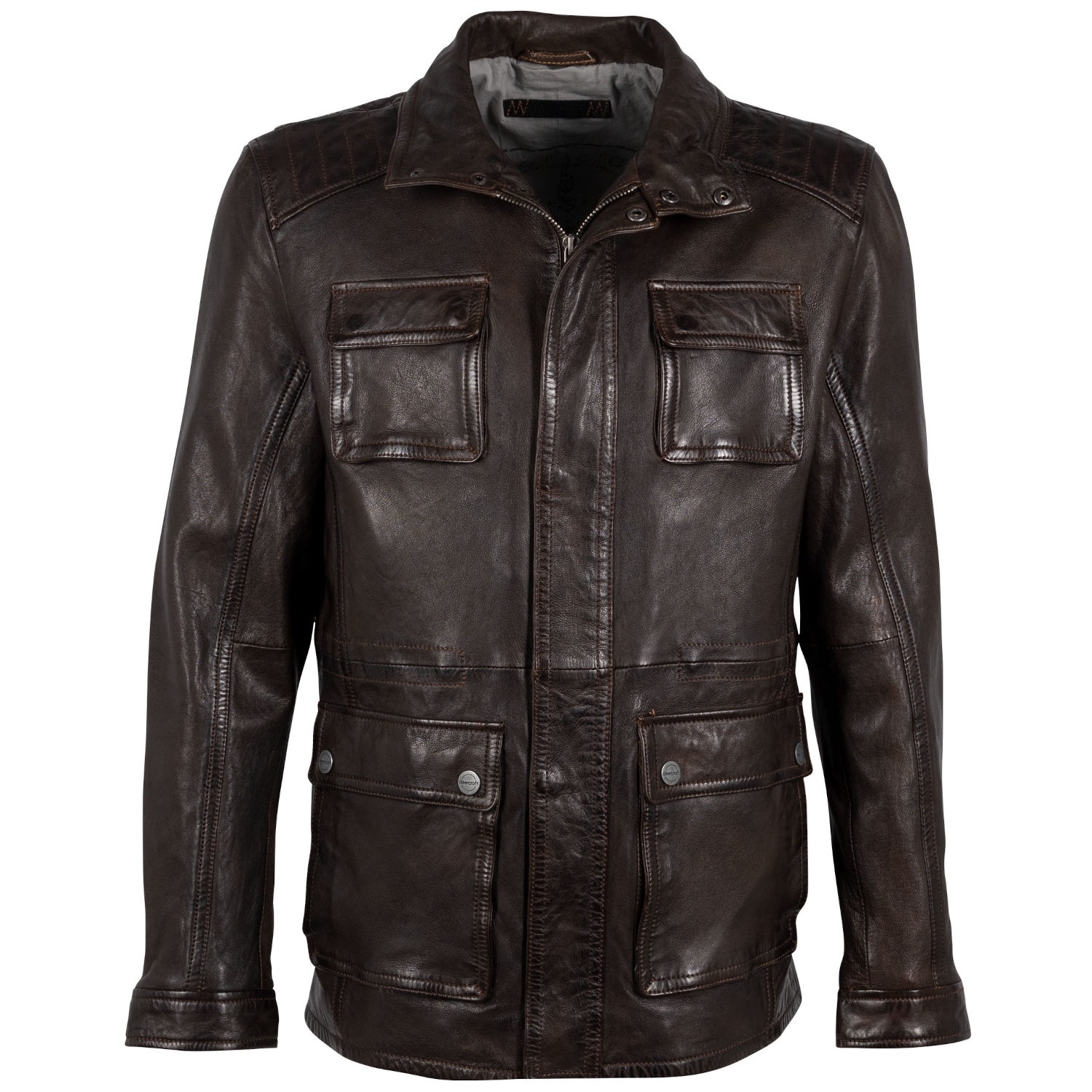 Geaca de Piele Barbati Deercraft Maro Inchis DMJoos – Geci de Piele Geaca de Piele Barbati Deercraft Maro Inchis DMJoos – Geci de Piele