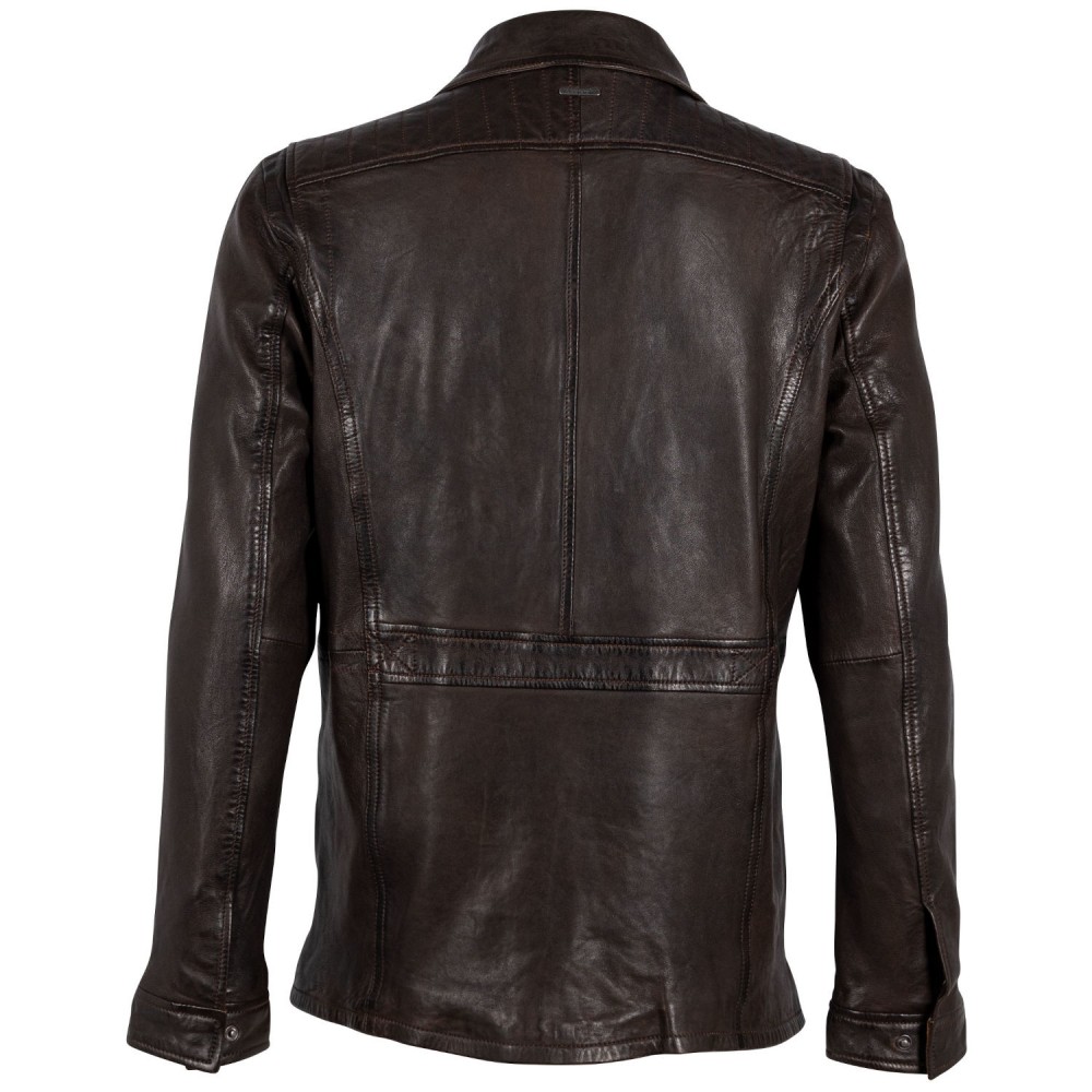 Geaca de Piele Barbati Deercraft Maro Inchis DMJoos Geaca de Piele Barbati Deercraft Maro Inchis DMJoos - readytowear.ro