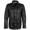 Geaca de Piele Barbati Deercraft Neagra DMJoos - readytowear.ro