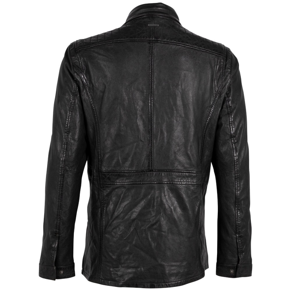 Geaca de Piele Barbati Deercraft Neagra DMJoos Geaca de Piele Barbati Deercraft Neagra DMJoos - readytowear.ro