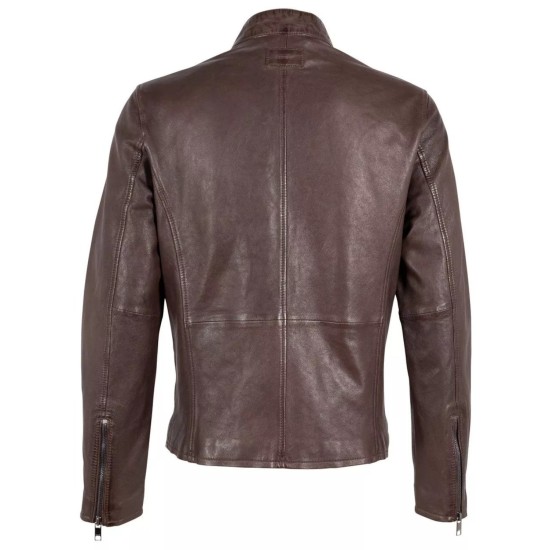 Geaca de Piele Barbati Deercraft Maro Inchis DMKaris
