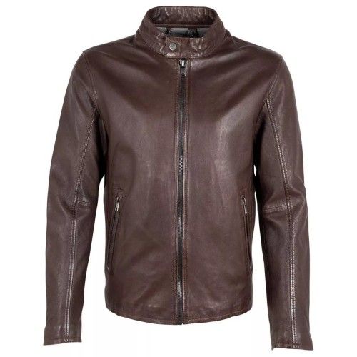 Geaca de Piele Barbati Deercraft Maro Inchis DMKaris