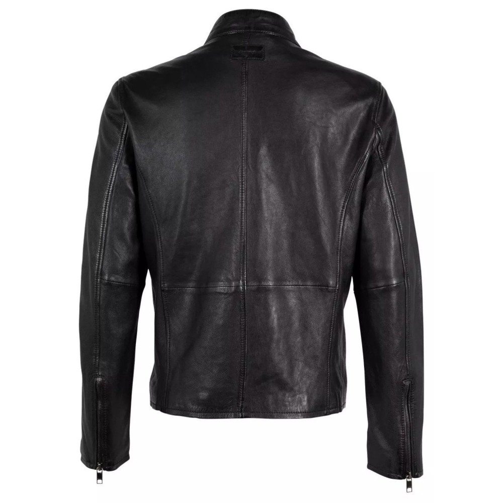Geaca de Piele Barbati Deercraft Neagra DMKaris Geaca de Piele Barbati Deercraft Neagra DMKaris - readytowear.ro