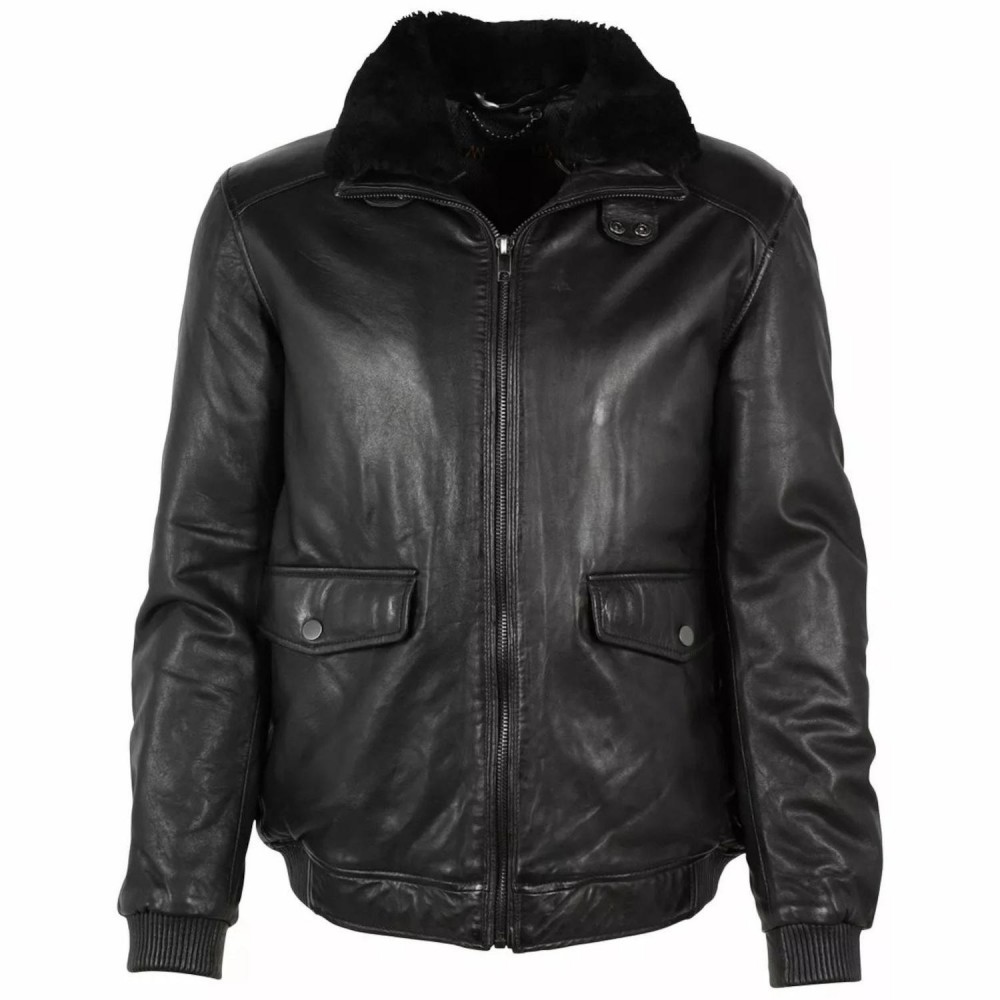 Geaca de Piele Barbati Gipsy Neagra DMLavco LWAWV W Geaca de Piele Barbati Gipsy Neagra DMLavco LWAWV W - readytowear.ro