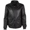 Geaca de Piele Barbati Gipsy Neagra DMLavco LWAWV W - readytowear.ro