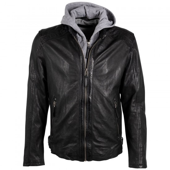 Geaca de Piele Barbati Deercraft Neagra DMLian