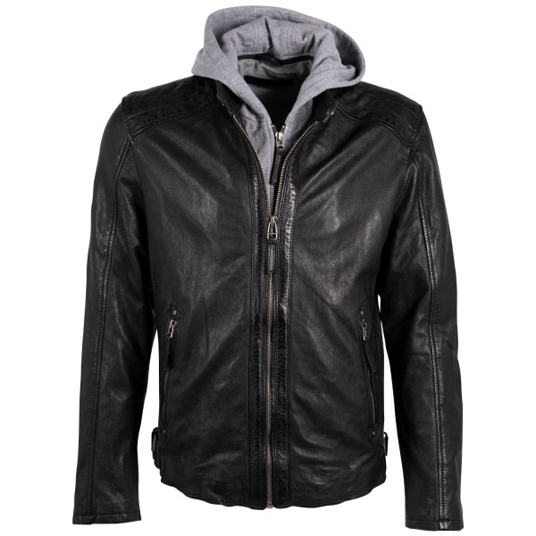 Geaca de Piele Barbati Deercraft Neagra DMLian