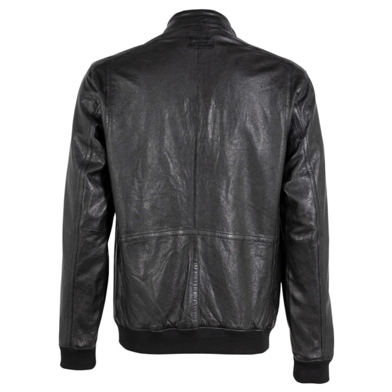 Geaca de Piele Barbati Deercraft Neagra DMMilek – IMBRACAMINTE