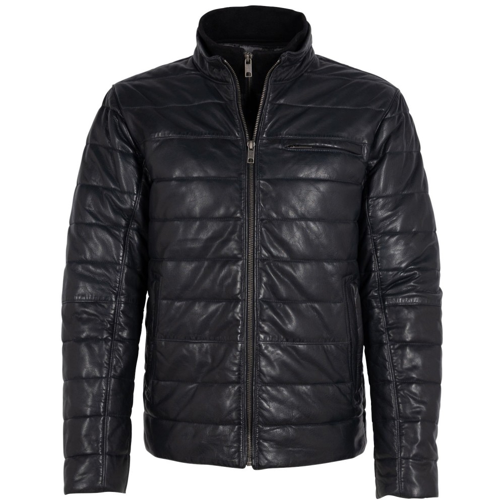 Geaca de Iarna din Piele Barbati Deercraft Bleumarin DMNordo Geaca de Iarna din Piele Barbati Deercraft Bleumarin DMNordo - readytowear.ro