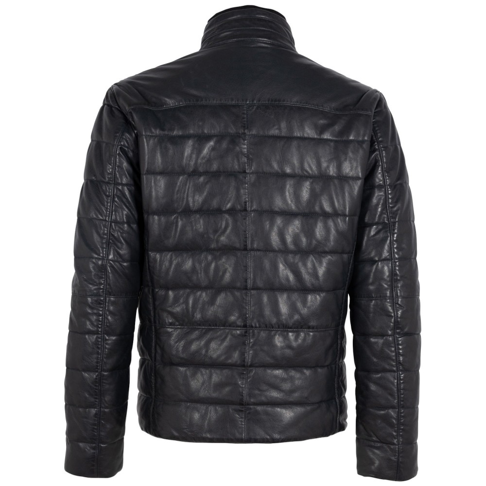 Geaca de Iarna din Piele Barbati Deercraft Bleumarin DMNordo Geaca de Iarna din Piele Barbati Deercraft Bleumarin DMNordo - readytowear.ro