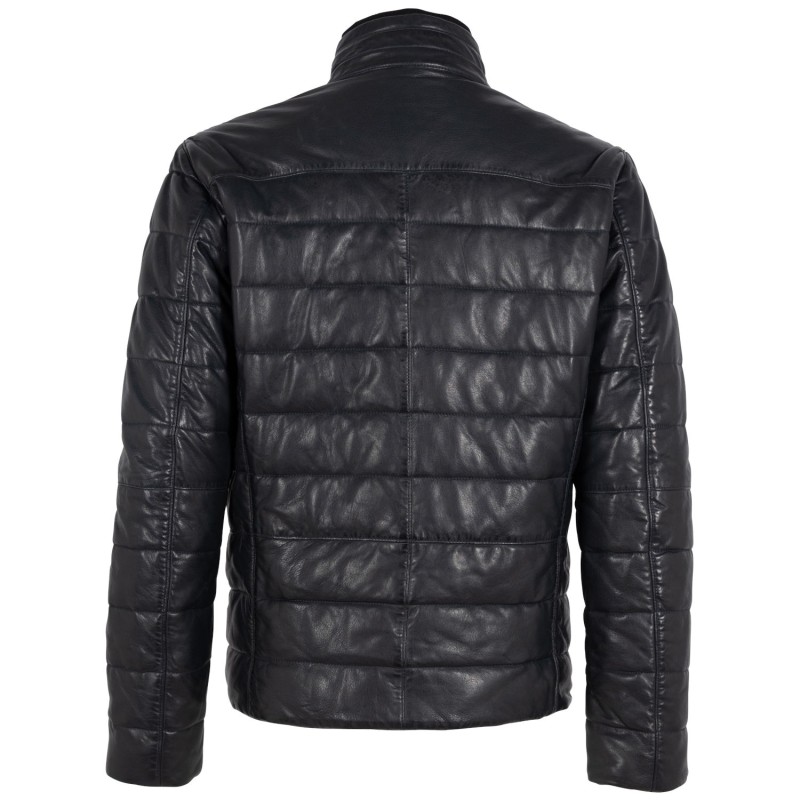 Geaca de Iarna din Piele Barbati Deercraft Bleumarin DMNordo – IMBRACAMINTE