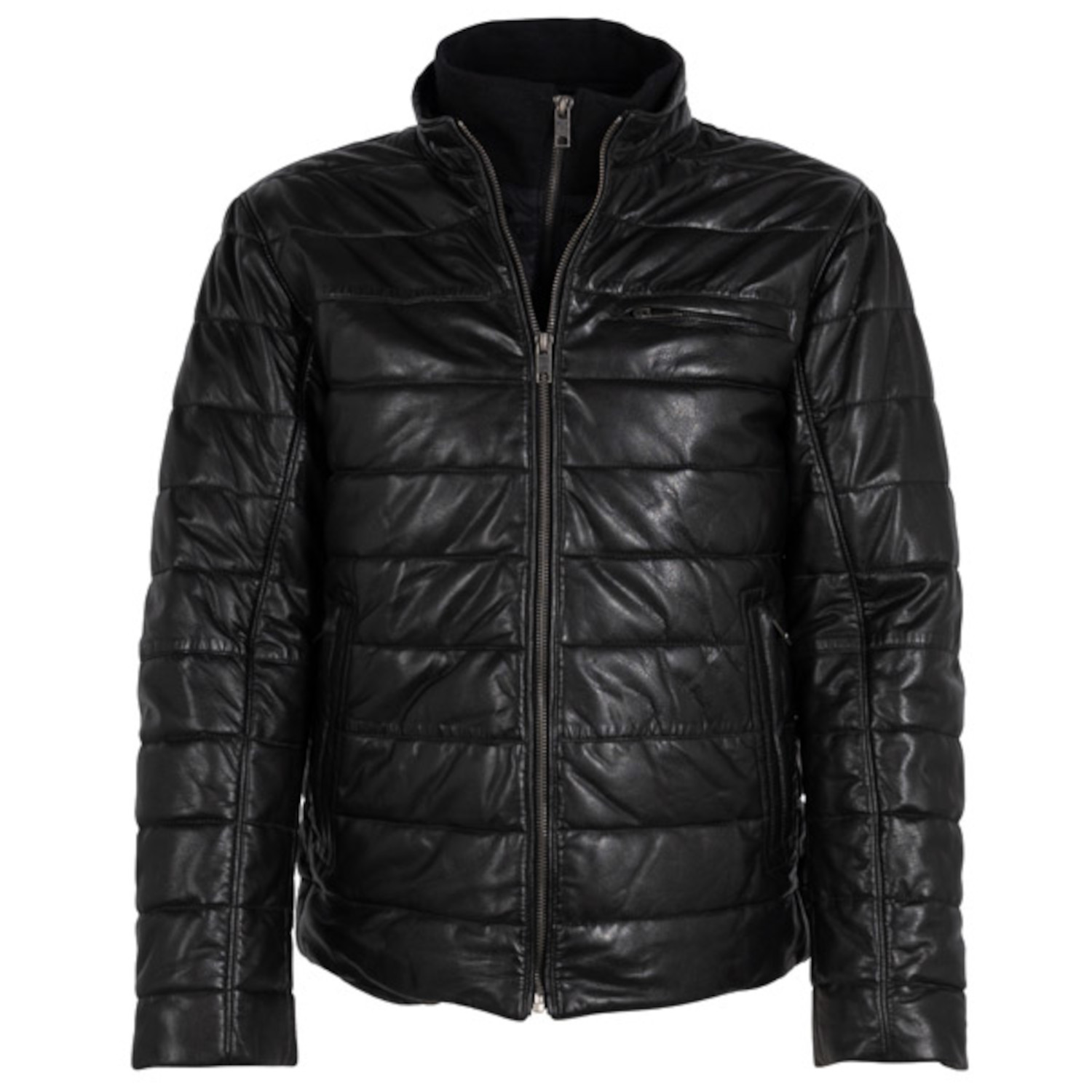 Geaca de Iarna din Piele Barbati Deercraft Neagra DMNordo – IMBRACAMINTE