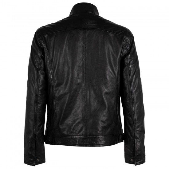 Geaca de Piele Barbati Deercraft Neagra DMOshan Geaca de Piele Barbati Deercraft Neagra DMOshan
