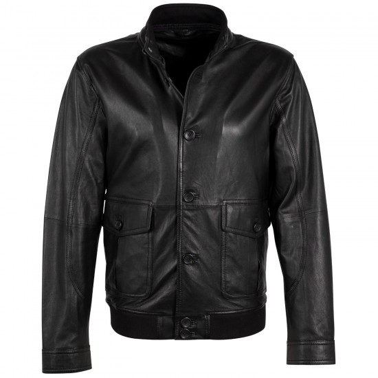 Geaca de Piele Barbati Deercraft Neagra DMPakson Geaca de Piele Barbati Deercraft Neagra DMPakson