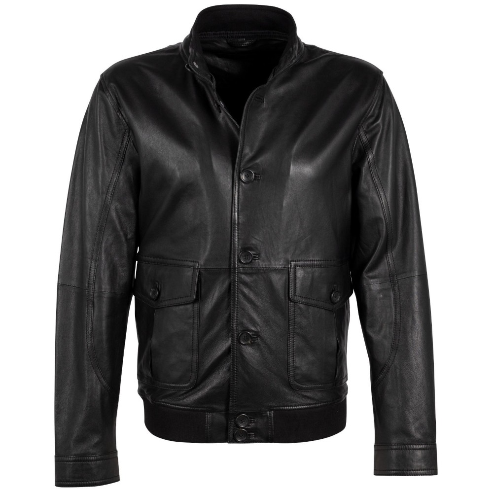 Geaca de Piele Barbati Deercraft Neagra DMPakson